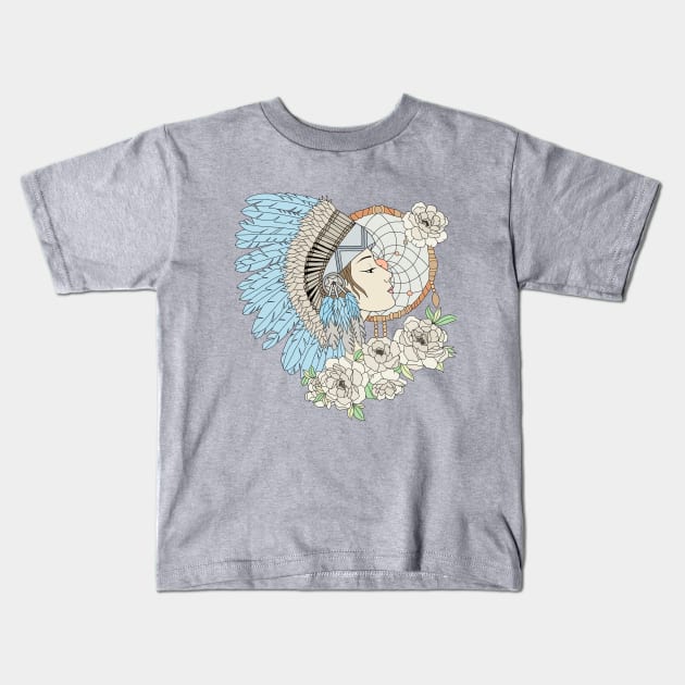 The Native American Kids T-Shirt by paviash